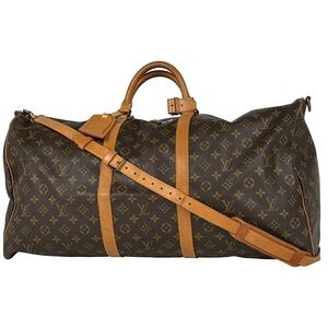 Authentic Louis Vuitton keepall 60 bandouliere travel unisex with strap